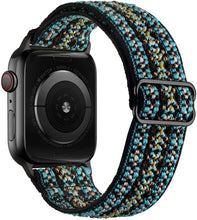 Load image into Gallery viewer, Scrunchie Strap for Apple watch band 44mm 40mm 45mm 41mm 38mm 42mm Elastic Nylon solo Loop bracelet iWatch series 3 4 5 6 se 7