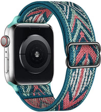 Load image into Gallery viewer, Scrunchie Strap for Apple watch band 44mm 40mm 45mm 41mm 38mm 42mm Elastic Nylon solo Loop bracelet iWatch series 3 4 5 6 se 7