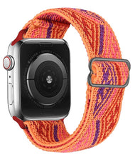 Load image into Gallery viewer, Scrunchie Strap for Apple watch band 44mm 40mm 45mm 41mm 38mm 42mm Elastic Nylon solo Loop bracelet iWatch series 3 4 5 6 se 7
