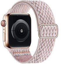Load image into Gallery viewer, Scrunchie Strap for Apple watch band 44mm 40mm 45mm 41mm 38mm 42mm Elastic Nylon solo Loop bracelet iWatch series 3 4 5 6 se 7