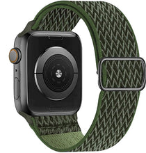 Load image into Gallery viewer, Scrunchie Strap for Apple watch band 44mm 40mm 45mm 41mm 38mm 42mm Elastic Nylon solo Loop bracelet iWatch series 3 4 5 6 se 7
