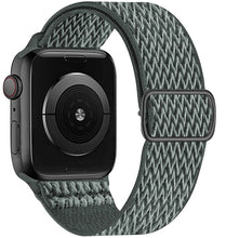 Load image into Gallery viewer, Scrunchie Strap for Apple watch band 44mm 40mm 45mm 41mm 38mm 42mm Elastic Nylon solo Loop bracelet iWatch series 3 4 5 6 se 7