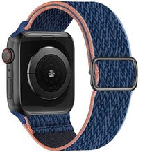 Load image into Gallery viewer, Scrunchie Strap for Apple watch band 44mm 40mm 45mm 41mm 38mm 42mm Elastic Nylon solo Loop bracelet iWatch series 3 4 5 6 se 7