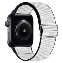Load image into Gallery viewer, Scrunchie Strap for Apple watch band 44mm 40mm 45mm 41mm 38mm 42mm Elastic Nylon solo Loop bracelet iWatch series 3 4 5 6 se 7