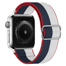 Load image into Gallery viewer, Scrunchie Strap for Apple watch band 44mm 40mm 45mm 41mm 38mm 42mm Elastic Nylon solo Loop bracelet iWatch series 3 4 5 6 se 7