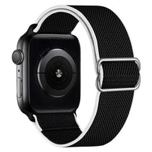 Load image into Gallery viewer, Scrunchie Strap for Apple watch band 44mm 40mm 45mm 41mm 38mm 42mm Elastic Nylon solo Loop bracelet iWatch series 3 4 5 6 se 7