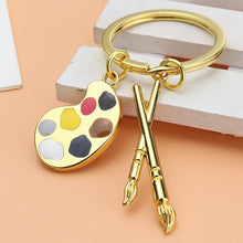 Load image into Gallery viewer, Creative gift car metal keychain turbo gear hub pendant brake disc shock absorber Pendant