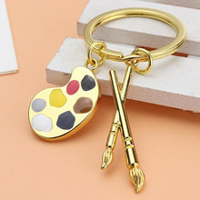 Load image into Gallery viewer, Creative gift car metal keychain turbo gear hub pendant brake disc shock absorber Pendant