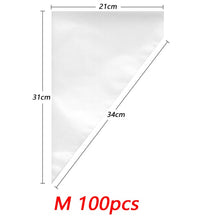 Load image into Gallery viewer, 100 PCS Disposable Pastry Bag S/M/L Confectionery Bags Cake Cream Icing Fondant Decorating Kitchen Baking Piping Bag Tools
