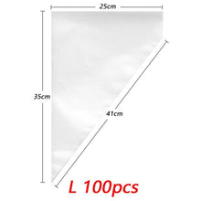 Load image into Gallery viewer, 100 PCS Disposable Pastry Bag S/M/L Confectionery Bags Cake Cream Icing Fondant Decorating Kitchen Baking Piping Bag Tools