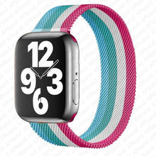 Load image into Gallery viewer, Strap For Apple watch band 44mm 40mm 38mm 42mm metal Magnetic Loop correa Accessories bracelet iWatch serie 4 3 SE 6 7 45mm 41mm