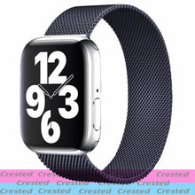 Load image into Gallery viewer, Strap For Apple watch band 44mm 40mm 38mm 42mm metal Magnetic Loop correa Accessories bracelet iWatch serie 4 3 SE 6 7 45mm 41mm