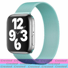 Load image into Gallery viewer, Strap For Apple watch band 44mm 40mm 38mm 42mm metal Magnetic Loop correa Accessories bracelet iWatch serie 4 3 SE 6 7 45mm 41mm