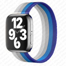 Load image into Gallery viewer, Strap For Apple watch band 44mm 40mm 38mm 42mm metal Magnetic Loop correa Accessories bracelet iWatch serie 4 3 SE 6 7 45mm 41mm