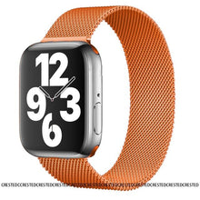 Load image into Gallery viewer, Strap For Apple watch band 44mm 40mm 38mm 42mm metal Magnetic Loop correa Accessories bracelet iWatch serie 4 3 SE 6 7 45mm 41mm