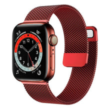 Load image into Gallery viewer, Strap For Apple watch Band 44mm 40mm 38mm 42mm Accessories Magnetic Loop smartwatch bracelet iWatch serie 3 4 5 6 se 7 45mm 41mm