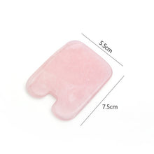 Load image into Gallery viewer, Rose Quartz Face Massager Gua Sha Scraper Natural Jade Stone Skin Care Massager for Body Facial Neck Back Beauty Health Eye SPA