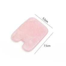 Load image into Gallery viewer, Rose Quartz Face Massager Gua Sha Scraper Natural Jade Stone Skin Care Massager for Body Facial Neck Back Beauty Health Eye SPA