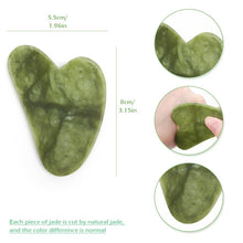 Load image into Gallery viewer, Rose Quartz Face Massager Gua Sha Scraper Natural Jade Stone Skin Care Massager for Body Facial Neck Back Beauty Health Eye SPA