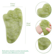 Load image into Gallery viewer, Rose Quartz Face Massager Gua Sha Scraper Natural Jade Stone Skin Care Massager for Body Facial Neck Back Beauty Health Eye SPA