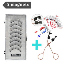 Load image into Gallery viewer, 3D magnetic eyelashes With 3/4 Magnets handmade makeup Mink eyelashes extended false eyelashes Reusable false eyelashes Dropship