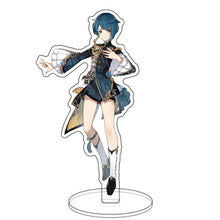 Load image into Gallery viewer, Anime Figure Genshin Impact Diluc Venti Klee Keqing Qiqi Acrylic Stand Model Plate Desk Decor Standing Sign Keychain Fans Gifts