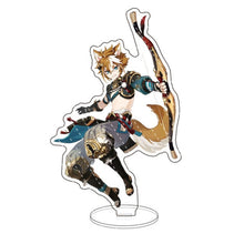 Load image into Gallery viewer, Anime Figure Genshin Impact Diluc Venti Klee Keqing Qiqi Acrylic Stand Model Plate Desk Decor Standing Sign Keychain Fans Gifts