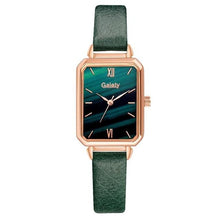Load image into Gallery viewer, Gaiety Brand Women Watches Fashion Square Ladies Quartz Watch Bracelet Set Green Dial Simple Rose Gold Mesh Luxury Women Watches