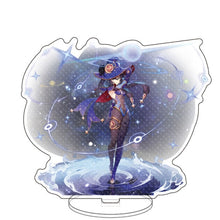 Load image into Gallery viewer, Anime Figure Genshin Impact Zhongli Diluc Venti Klee Keqing Qiqi Acrylic Stand Model Plate Desk Decor Standing Sign Fans Gifts