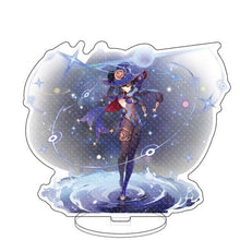 Load image into Gallery viewer, Anime Figure Genshin Impact Zhongli Diluc Venti Klee Keqing Qiqi Acrylic Stand Model Plate Desk Decor Standing Sign Fans Gifts