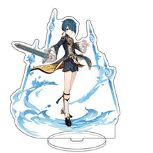 Load image into Gallery viewer, Anime Figure Genshin Impact Zhongli Diluc Venti Klee Keqing Qiqi Acrylic Stand Model Plate Desk Decor Standing Sign Fans Gifts