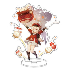 Load image into Gallery viewer, Anime Figure Genshin Impact Zhongli Diluc Venti Klee Keqing Qiqi Acrylic Stand Model Plate Desk Decor Standing Sign Fans Gifts