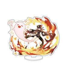 Load image into Gallery viewer, Anime Figure Genshin Impact Zhongli Diluc Venti Klee Keqing Qiqi Acrylic Stand Model Plate Desk Decor Standing Sign Fans Gifts