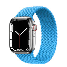 Load image into Gallery viewer, Braided Solo Loop For Apple Watch band 44mm 40mm 45mm 41mm Fabric Nylon Elastic Belt Bracelet iWatch series 3 4 5 SE 6 7 Strap