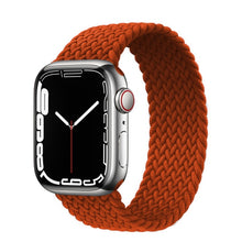 Load image into Gallery viewer, Braided Solo Loop For Apple Watch band 44mm 40mm 45mm 41mm Fabric Nylon Elastic Belt Bracelet iWatch series 3 4 5 SE 6 7 Strap