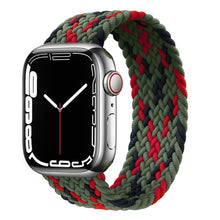 Load image into Gallery viewer, Braided Solo Loop For Apple Watch band 44mm 40mm 45mm 41mm Fabric Nylon Elastic Belt Bracelet iWatch series 3 4 5 SE 6 7 Strap