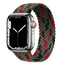 Load image into Gallery viewer, Braided Solo Loop For Apple Watch band 44mm 40mm 45mm 41mm Fabric Nylon Elastic Belt Bracelet iWatch series 3 4 5 SE 6 7 Strap