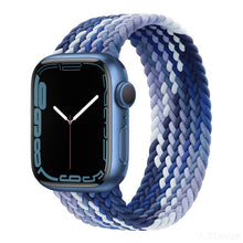 Load image into Gallery viewer, Braided Solo Loop For Apple Watch band 44mm 40mm 45mm 41mm Fabric Nylon Elastic Belt Bracelet iWatch series 3 4 5 SE 6 7 Strap