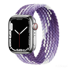 Load image into Gallery viewer, Braided Solo Loop For Apple Watch band 44mm 40mm 45mm 41mm Fabric Nylon Elastic Belt Bracelet iWatch series 3 4 5 SE 6 7 Strap