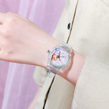 Load image into Gallery viewer, Disney Frozen Watch Princess Aisha Children's Luminous Watch Student Silicone Colorful Lights Watch gifts for girls kids watches