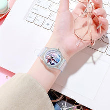 Load image into Gallery viewer, Disney Frozen Watch Princess Aisha Children's Luminous Watch Student Silicone Colorful Lights Watch gifts for girls kids watches
