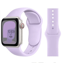 Load image into Gallery viewer, Silicone Strap For Apple Watch band 6 44mm 42mm 40mm 38mm Smart rubber watchband bracelet iWatch band for Series 6 SE 5 4 3 2 se