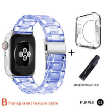Load image into Gallery viewer, Newest Strap for Apple Watch Band Series SE 7 6 5 4321 Transparent for Iwatch bracelet 38mm 40mm 42mm 44mm Watchband accessories