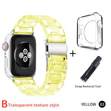 Load image into Gallery viewer, Newest Strap for Apple Watch Band Series SE 7 6 5 4321 Transparent for Iwatch bracelet 38mm 40mm 42mm 44mm Watchband accessories