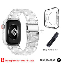 Load image into Gallery viewer, Newest Strap for Apple Watch Band Series SE 7 6 5 4321 Transparent for Iwatch bracelet 38mm 40mm 42mm 44mm Watchband accessories