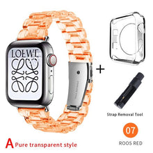 Load image into Gallery viewer, Newest Strap for Apple Watch Band Series SE 7 6 5 4321 Transparent for Iwatch bracelet 38mm 40mm 42mm 44mm Watchband accessories