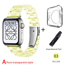 Load image into Gallery viewer, Newest Strap for Apple Watch Band Series SE 7 6 5 4321 Transparent for Iwatch bracelet 38mm 40mm 42mm 44mm Watchband accessories