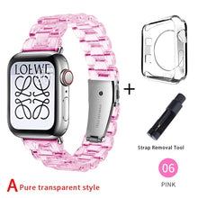 Load image into Gallery viewer, Newest Strap for Apple Watch Band Series SE 7 6 5 4321 Transparent for Iwatch bracelet 38mm 40mm 42mm 44mm Watchband accessories