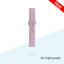 Load image into Gallery viewer, Silicone Strap For Apple Watch Bracelet 44mm 40mm 38mm 42 Mm Watchband For Apple Watch Band Correa For Iwatch Series 6 Se 5 4 3