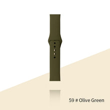 Load image into Gallery viewer, Silicone Strap For Apple Watch Bracelet 44mm 40mm 38mm 42 Mm Watchband For Apple Watch Band Correa For Iwatch Series 6 Se 5 4 3